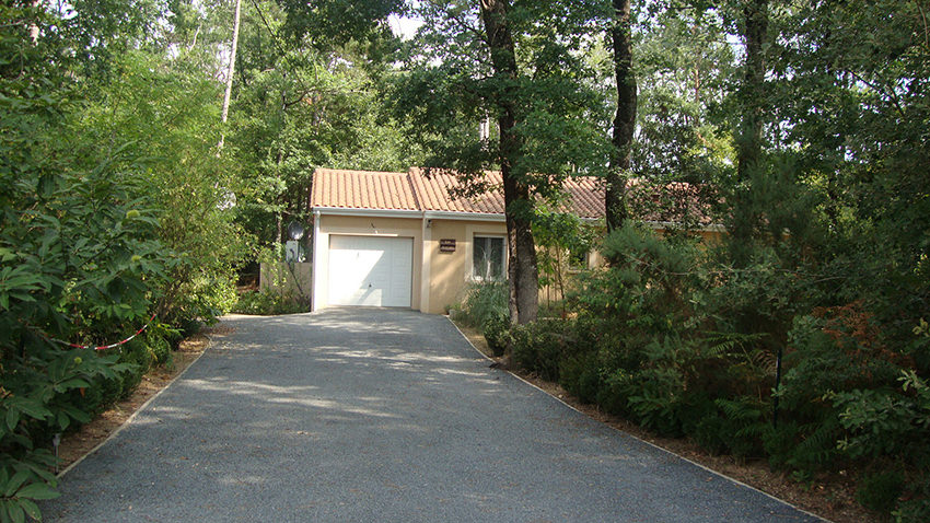 Zicht op het voorterras